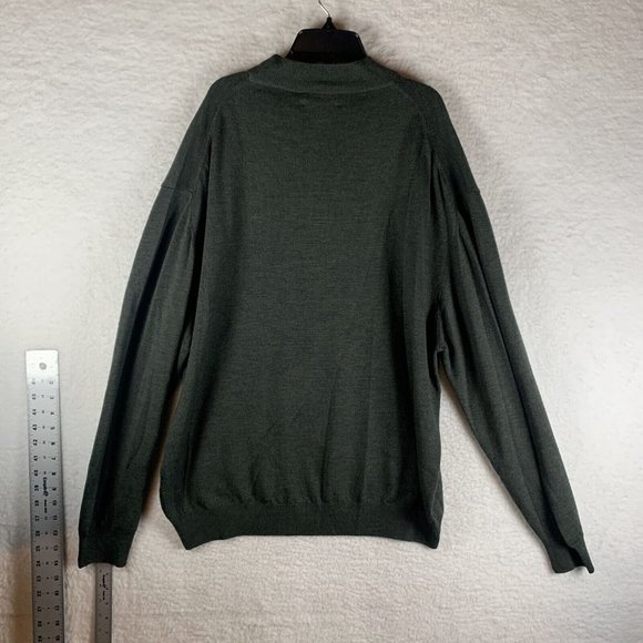 Conte‎ Di Milano Sweater Mens XL Merino Wool Mock Neck Long Sleeve Pullover 7294 - Picture 2 of 6